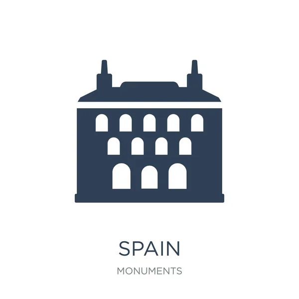 Hiszpania Wektor Ikona Białym Tle Hiszpania Modny Wypełnione Ikonami Kolekcji — Wektor stockowy