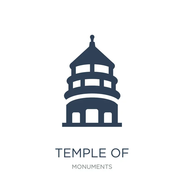 Templo Del Cielo Beijing Vector Icono Sobre Fondo Blanco Templo — Archivo Imágenes Vectoriales