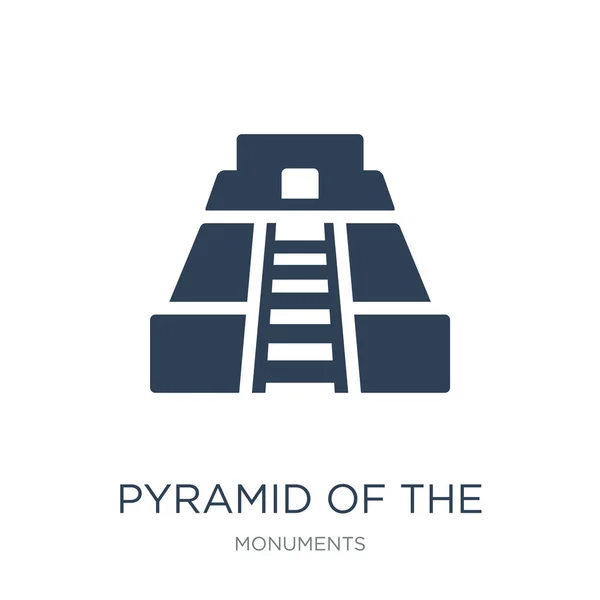 Piramida Ikon Penyihir Vektor Pada Latar Belakang Putih Piramida Dari - Stok Vektor