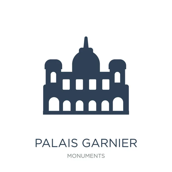 Palais Garnier Wektor Ikona Białym Tle Palais Garnier Modny Wypełnione — Wektor stockowy