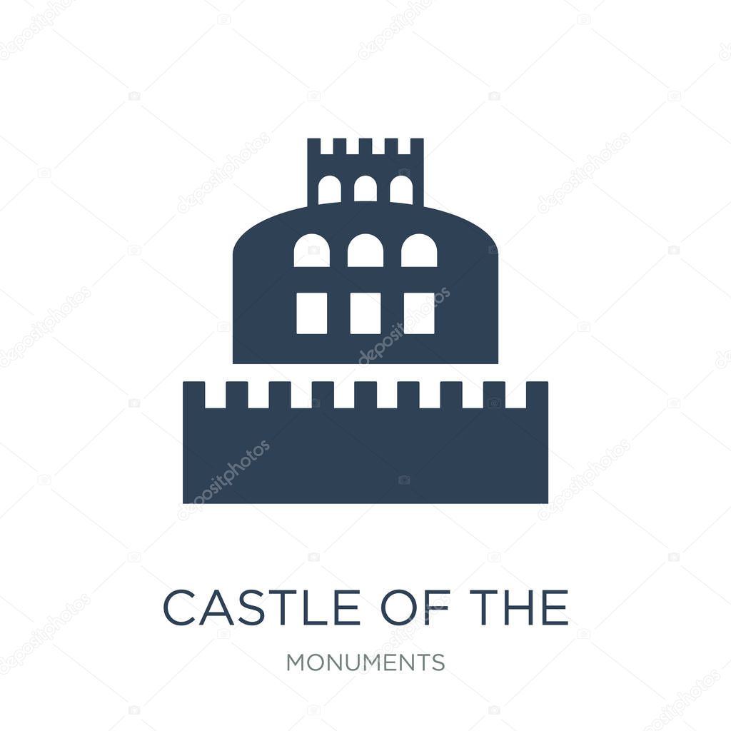 Castle of the holy angel in rome icon vector on white background, castle of the holy angel in rome trendy filled icons from Monuments collection