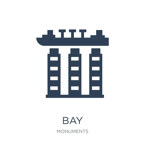 Bay Icon Vector White Background Bay Trendy Filled Icons Monuments — Stock Vector