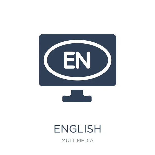 english icon vector on white background, english trendy filled icons from Multimedia collection