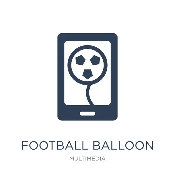 Fußball Ballon Symbol Vektor Auf Weißem Hintergrund Fußball Ballon Trendy — Stockvektor