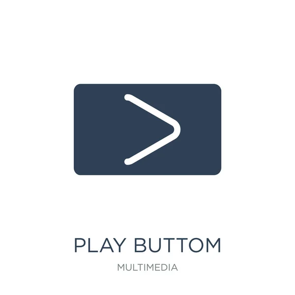Play Buttom Icon Vektor Auf Weißem Hintergrund Play Buttom Trendy — Stockvektor