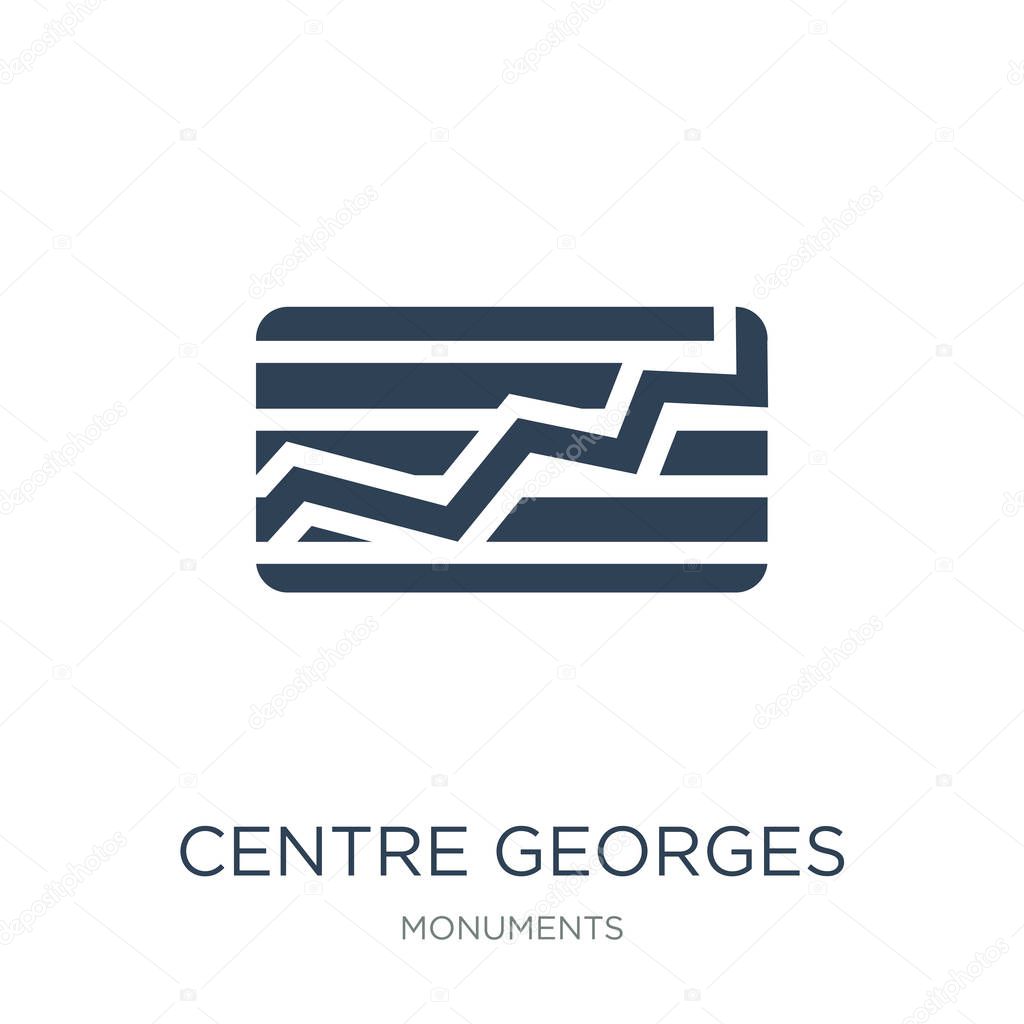 centre georges pompidou icon vector on white background, centre georges pompidou trendy filled icons from Monuments collection