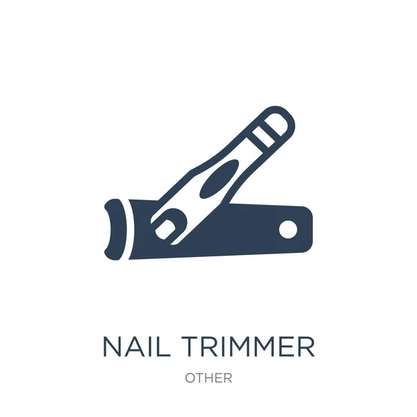 Иконка Триммера Ногтей Вектор Белом Фоне Триммер Ногтей Модные Заполненные — стоковый вектор