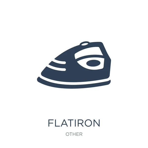 Flatiron Pictogram Vector Witte Achtergrond Flatiron Trendy Gevuld Pictogrammen Uit — Stockvector