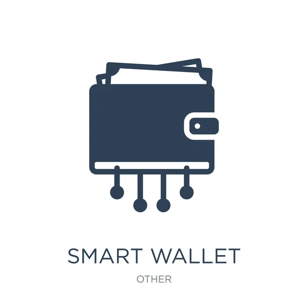 Smart Wallet Icon Vector Sfondo Bianco Smart Wallet Icone Trendy — Vettoriale Stock