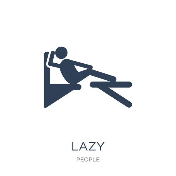 Lazy Icon Vector White Background Lazy Trendy Filled Icons People — Stock Vector