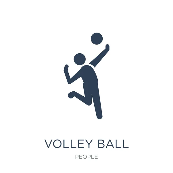 volley ball icon vector on white background, volley ball trendy filled icons from People collection