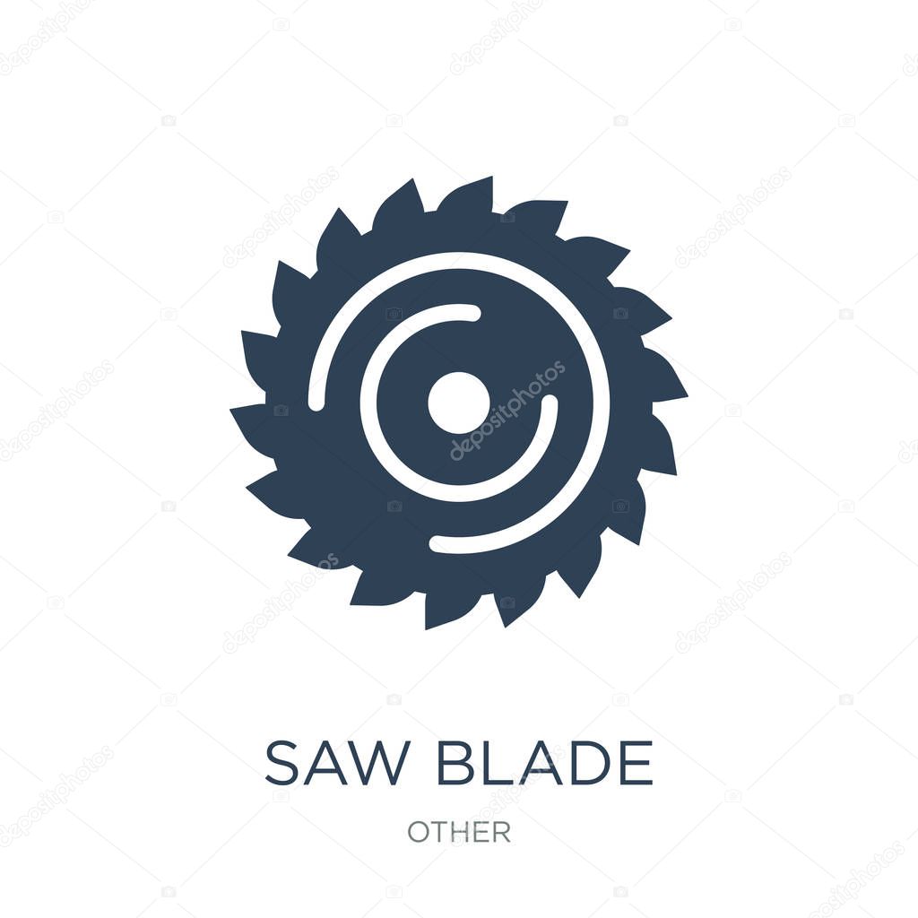 Saw blade icon vector on white background, saw blade trendy filled icons from Other collection