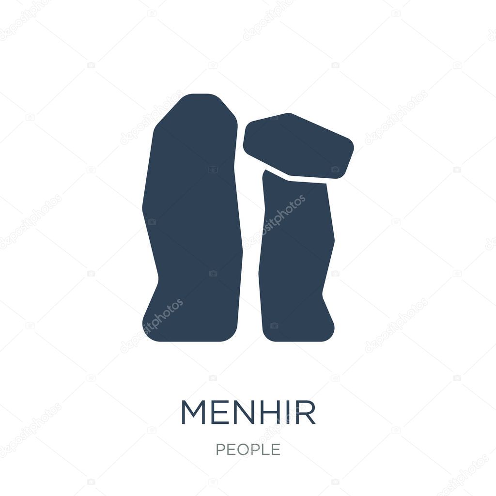 menhir icon vector on white background, menhir trendy filled icons from People collection