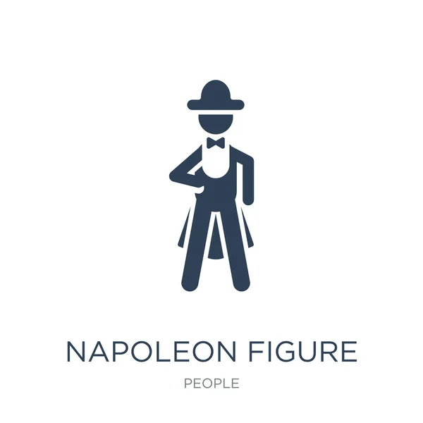 Figura Napoleon Vector Icono Sobre Fondo Blanco Figura Napoleon Iconos — Vector de stock
