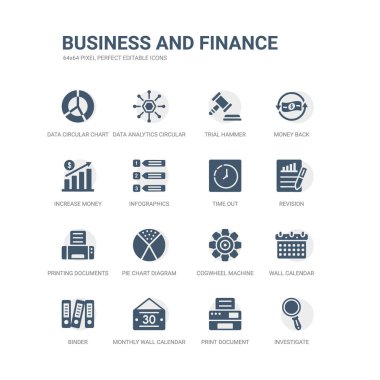 basit bir set simgeleri gibi araştırmak gibi yazdırma belge, aylık duvar takvimi, Cilt, duvar takvimi, dişli makine bölümü, pasta grafik diyagramı, baskı belgeler, gözden geçirme, zaman aşımı. ile ilgili