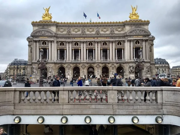 Paris França Novembro 2018 Grande Ópera Paris Principal Fachada Arquiteto — Fotografia de Stock