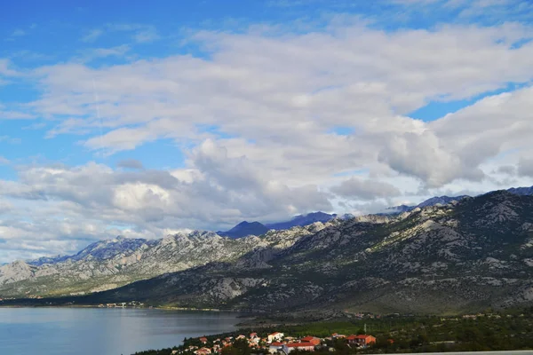 Uitzicht Kust Van Dalmatië Kroatië Kalme Zee Uitlopers Van Het — Stockfoto