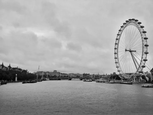 Лондон Великобританія 2016 Листопада Панорамним Видом Темзу Огляду London Eye — стокове фото