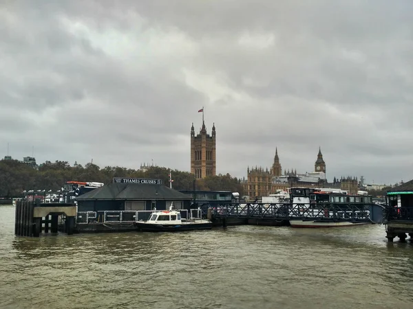 Лондон Великобритания Ноября 2016 Года Потрясающий Вид Реку Тамс Вестминстерский — стоковое фото