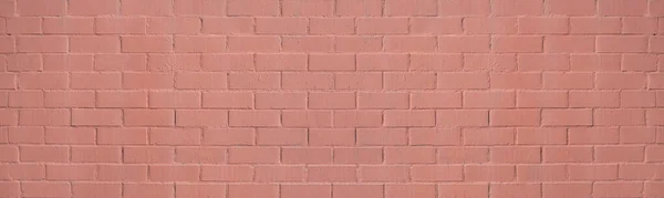 Mur Briques Peint Couleur Saumon — Photo