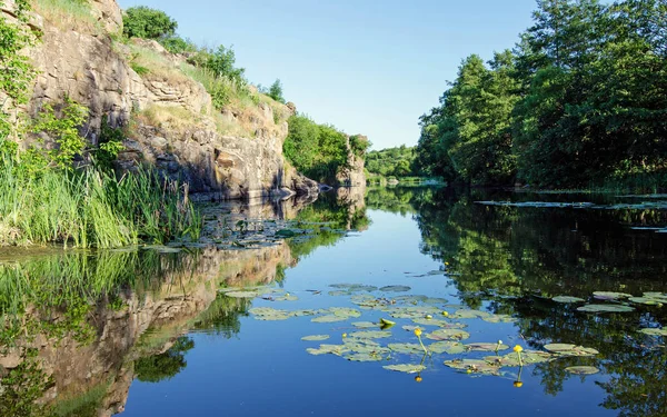 Beautiful View River Canyon Buki Cherkasy Region Ukraine — Stock Photo, Image