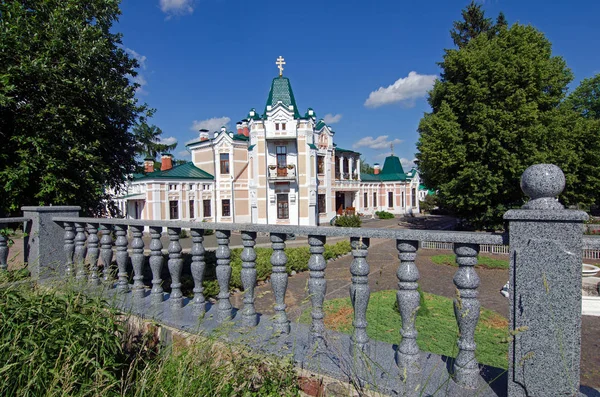 Palácio Antigo Parque Com Árvores Hoetsky Manor Tomashevka Região Kiev — Fotografia de Stock