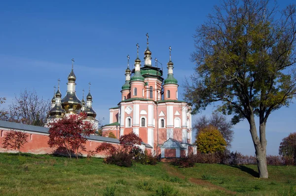 Old Sviato Troitskyi Monastery Blue Sky Gustynya Chernihiv Region Ukraine — Stock Photo, Image