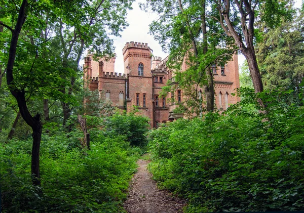 Antiguo Palacio Estilo Gótico Parque Manor Dakhovsky Leskovo Región Cherkasy — Foto de Stock