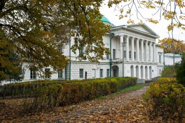 Sonbahar parkında Sokyryntsi emlak görünümü.