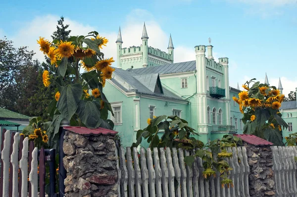 Вид на красивый дворец в готическом стиле — стоковое фото