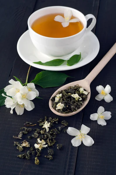 茉莉花绿茶 — 图库照片