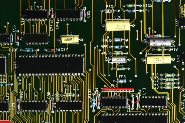 Electronic device boards consisting of electronic materials such as transistors, integrated circuits, resistors, capacitors. Electronic device boards.