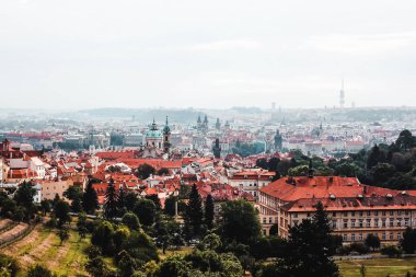 Prag, Çek Cumhuriyeti'ndeki Eski Şehir iskele mimarisinin görünümü