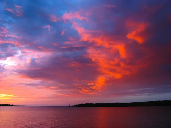 Beautiful Sunset Over Water