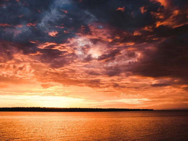 Beautiful Sunset Over Water