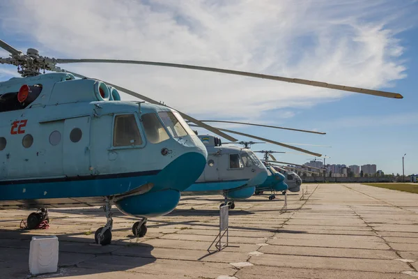 Kiew Ukraine August 2020 Ausstellung Alter Sowjetischer Hubschrauber Der Serie — Stockfoto