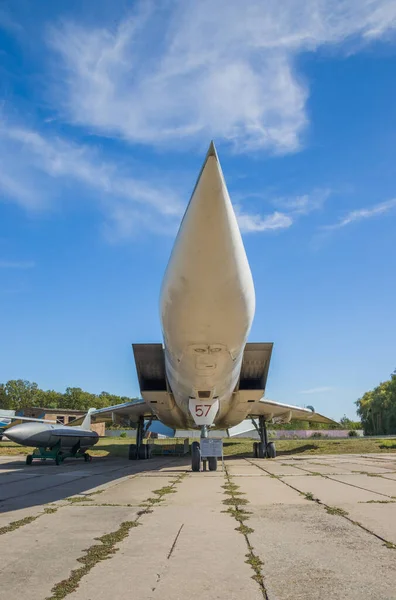 Kyjev Ukrajina August 2020 Nadzvukový Variabilní Zametací Křídlo Dálkový Strategický — Stock fotografie