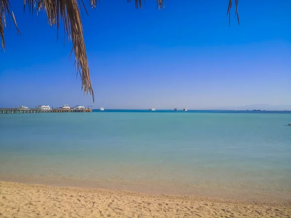 Kristallklares Azurblaues Wasser Orange Bay Beach Mit Weißem Strand Paradiesische — Stockfoto