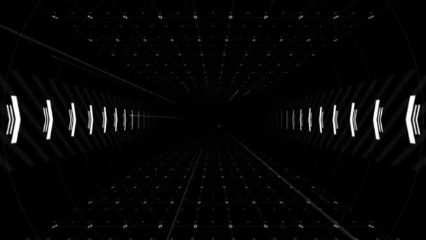 Vol lent à travers abstrait science-fiction cyber tunnel fond bouclable 