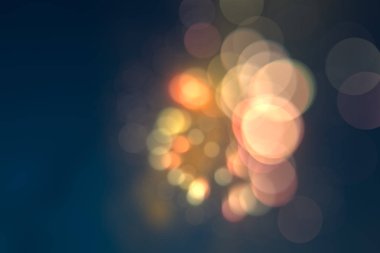 Bulanık arka plan ufuk bokeh ışık elemanları ile