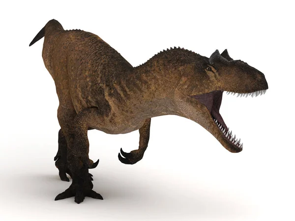 3D render dinozor Allosaurus beyaz arka plan üzerinde izole Jurassik dünyadan