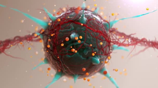 Komórek Bakterii Tego Leku Malecules Wirusy — Wideo stockowe