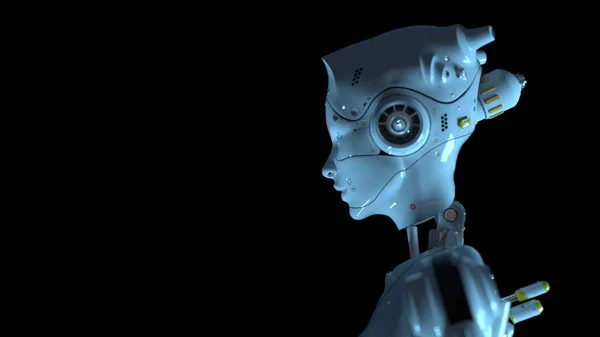Sai fi robotlar 3d render