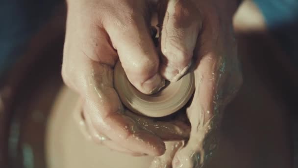 Arte Ceramica Prodotto Argilloso Stampaggio — Video Stock