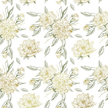 açık renkli, vektör çizim şakayık çiçekleri desen