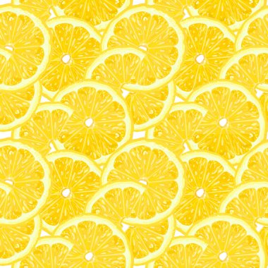 Limon. Dekorasyon için seamless modeli. Vektör