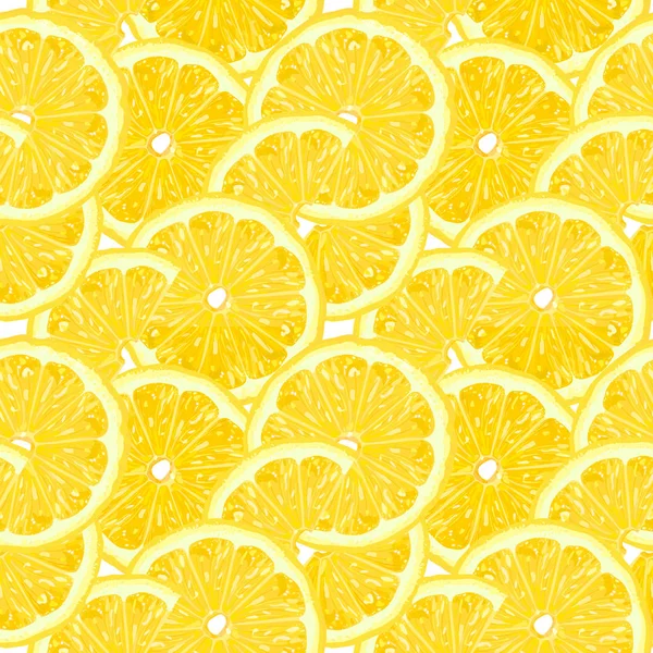 Limones Patrón Sin Costuras Para Decoración Vector — Vector de stock