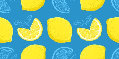 elle çizilmiş limon desen, narenciye arka plan