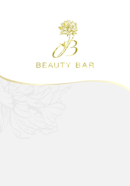 beauty bar logo flyer template