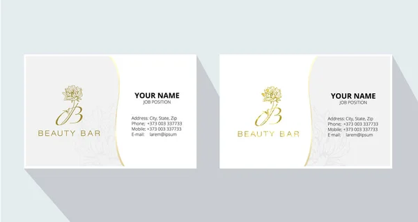 Beauty Bar Szablon Flyer Logo Ilustracji Wektorowych — Wektor stockowy
